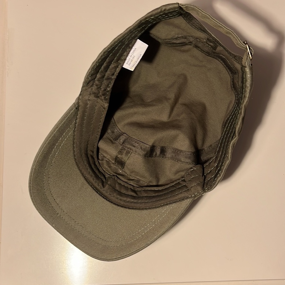 🤑SALE 3 for $20!🤑 Bling-brim cadet style hat olive green, one size fits most - Picture 4 of 8